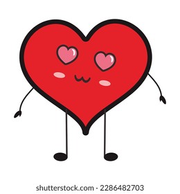 Love Walk Patch V62 Patch Streetwear, Urban Design Red and White Colors Patch Commercial Use