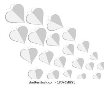 Papel tapiz de amor con una forma parecida a una mariposa agrupada