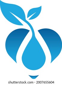 Love Water Drop Logo Design for your business. Modern Logo Designs Vector Template.