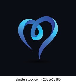 love water logo for creative design template