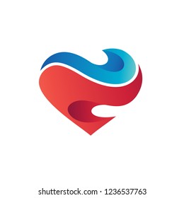 Love Waves Logo in Vector