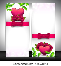 Love website banner set.