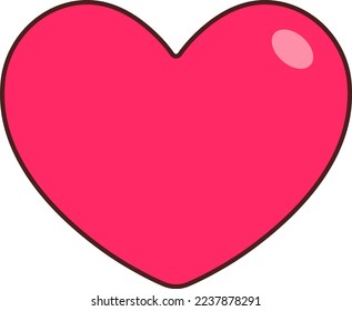 Love Wedding Heart Icon Elements Flat Style Sticker Black Style