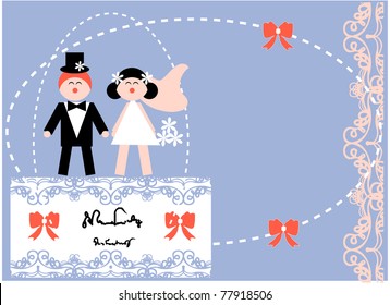 Love wedding invitation