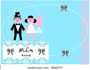 Love wedding invitation