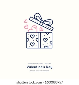 Love and wedding outline icon isolated on white, hand drawn vector illustration. Happy Valentine's Day. Concept for card, children print, social media post