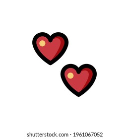 Love Wedding Outline Icon Vector Illustration

