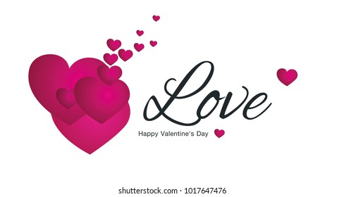 Love white isolated vector