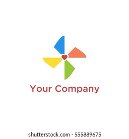 love windmill logo template