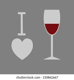 I love wine.