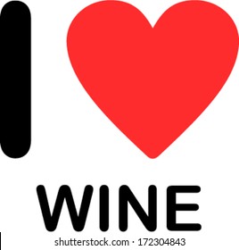 I Love Wine font type