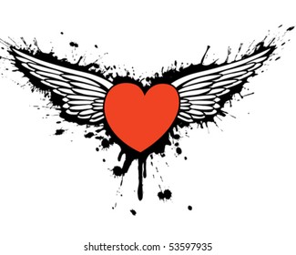 Love Wings Graffiti