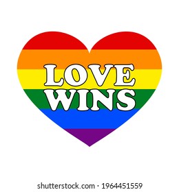 Love Wins Pride T-shirt Design Typography Vector Illustration Design Can Print on t-shirt Poster banners Pride month