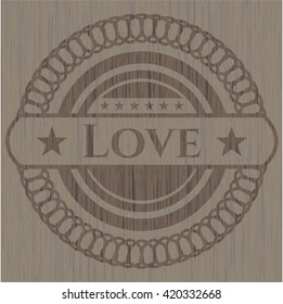 Love wooden signboards