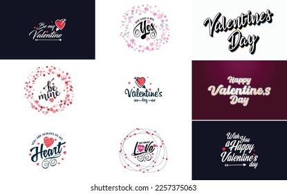 Love word art design with a heart-shaped background and a bokeh effect