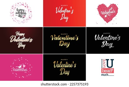Love word art design with a heart-shaped background and a bokeh effect