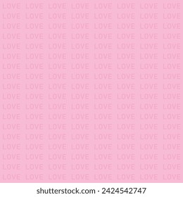 Love word background pattern for social media content. Concept love text pattern.