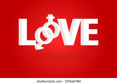 Love Word Concept