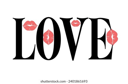 Love word. Kiss Me red. Kiss me red lips with white background. Solid red lips.