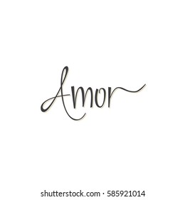 Love Word In Spanish Lettering Love Word In Spanish Lettering