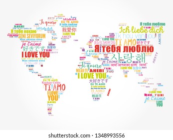 Hello Different Languages Word Cloud World Stock Vector (Royalty Free ...