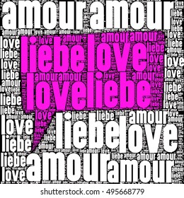 love words with speech bubble vector print  pattern