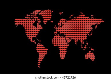 Love world map
