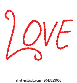 Love writing on a white background.  vector