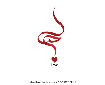 Love written in Arabic