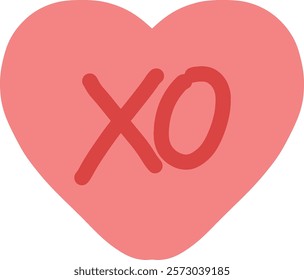 a love xo text design valentine art