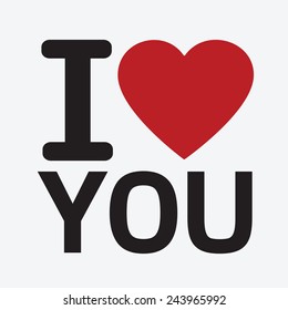 Love You Stock Vector (Royalty Free) 243965992 | Shutterstock