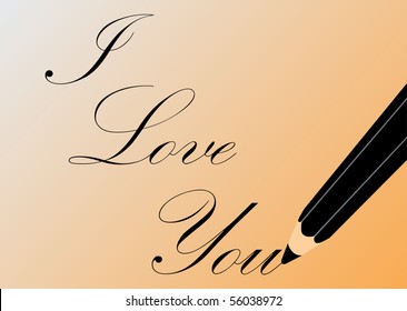 I love you