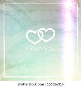 I love you. abstract grunge background for web or print design. valentine day concept