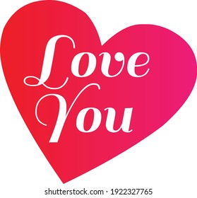 Love You Always Heart Symbol Vector Stock Vector (Royalty Free ...