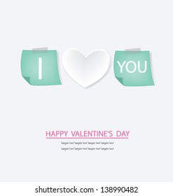  I love you. Anniversary card. Valentines Day vector illustration.