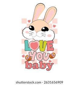 love you baby t-shirt design background templet.