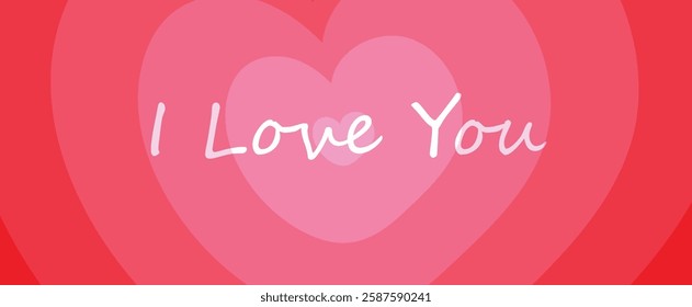 I love you background.Can be used for Wallpaper or Space to put text.Vector illustration.