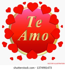 I Love You In The Spanish Language Images Stock Photos Vectors