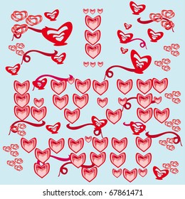 i love you. Background. Illustration.