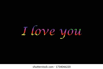 I Love You Background wallpaper picture in lettering