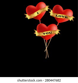 I love you balloons