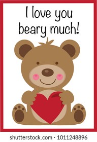 I Love You Beary Much Valentine
