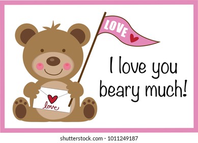 I Love You Beary Much Valentine