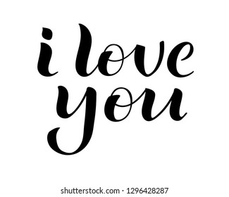 I love you. beautiful lettering