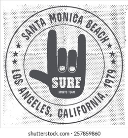 i love you California surf  illustration, vectors, t-shirt graphics