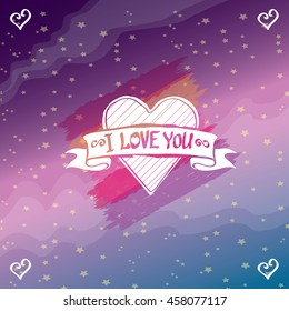 I love you, love calligraphic text, love background, love message, love text. Love art creative background.