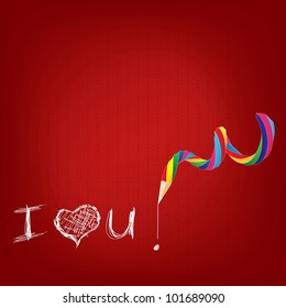 I love you, card