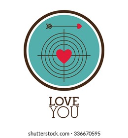 love you card design, vector illustration eps10 graphic 