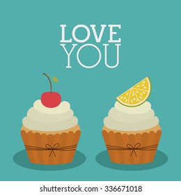 love you card design, vector illustration eps10 graphic 