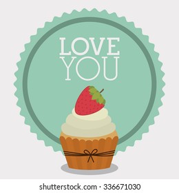 love you card design, vector illustration eps10 graphic 